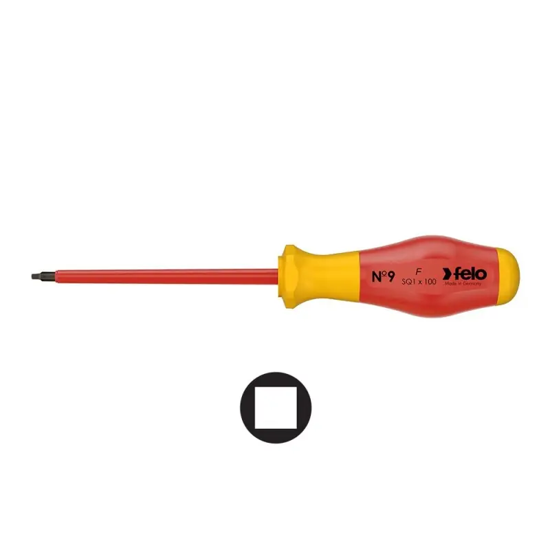 Surubelnita No9 VDE, tip 919 Patrat - lama cu profil circular - seria 900 , Felo Cumpărături sigure