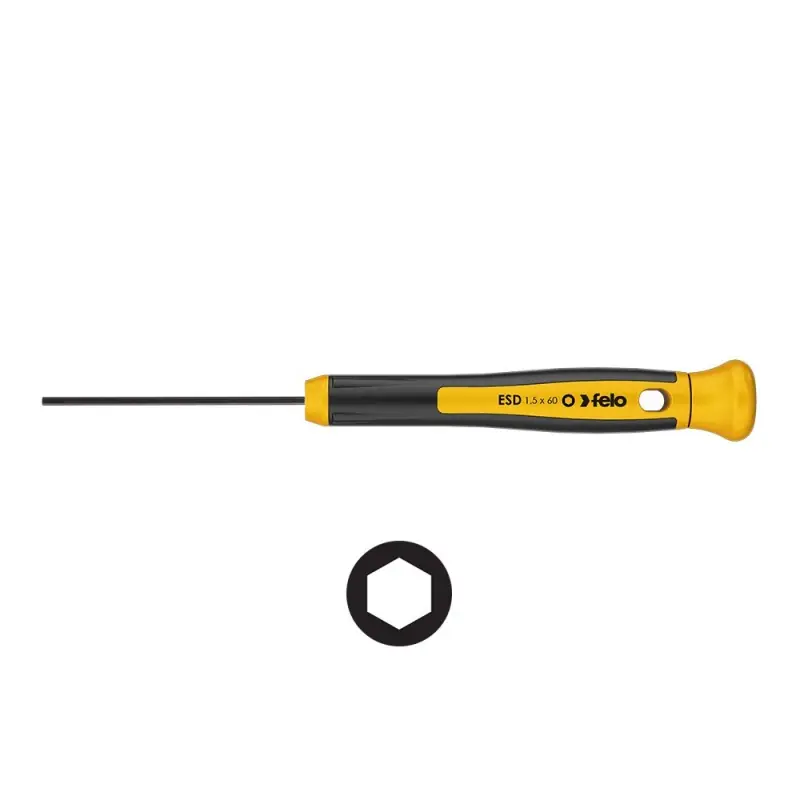 Noutate Surubelnite ESD de precizie, tip 246 HEX - lama cu profil circular - seria 250, Felo