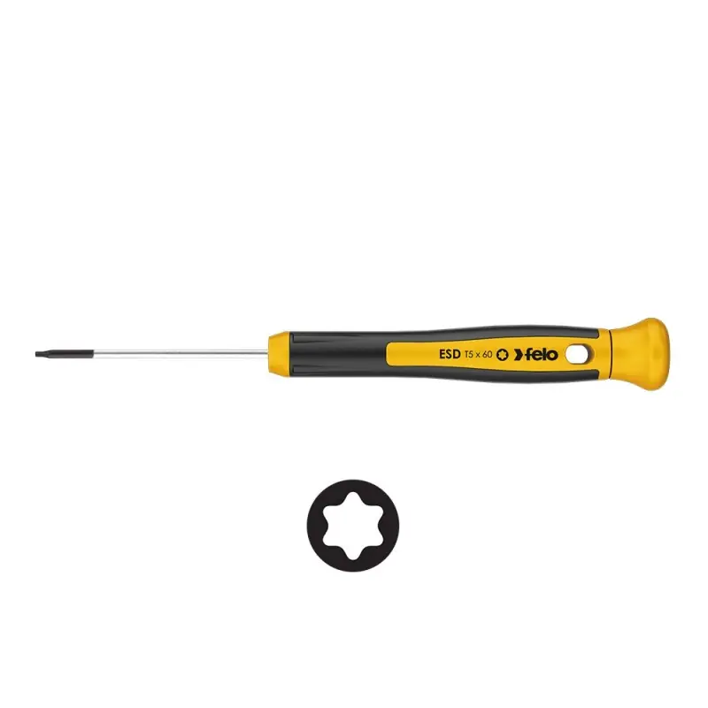 Cel mai vândut Surubelnite ESD de precizie, tip 248 Torx - lama cu profil circular - seria 250, Felo
