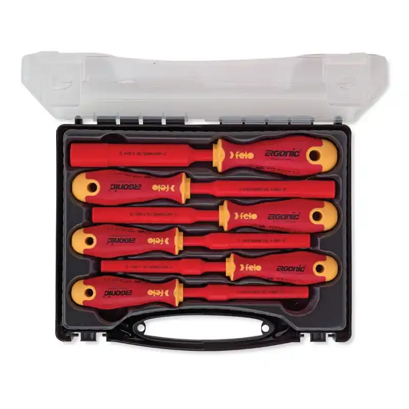 Seturi de surubelnite Ergonic Profesional VDE, 6 x HEX M-TEC, Felo Livrare rapidă