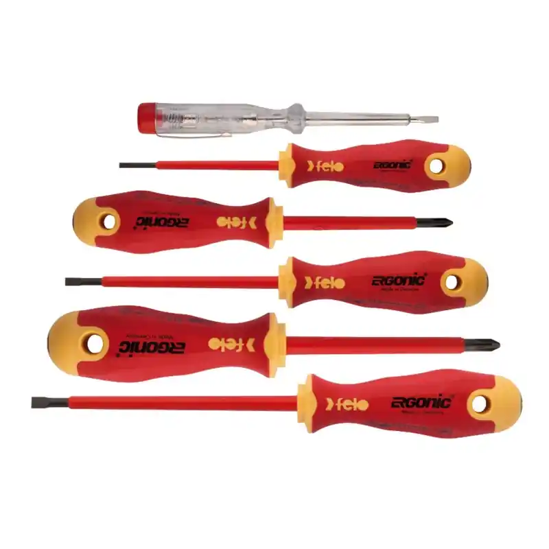 Seturi de surubelnite Ergonic Profesional VDE, 3 x Slot, 2 x Philips, tester, Felo Preț mic