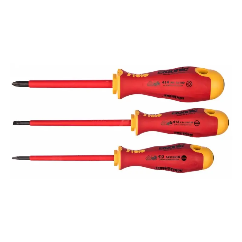 Reducere specială Seturi de surubelnite Ergonic Profesional VDE, 2 x Slot, 1 x Philips, Felo