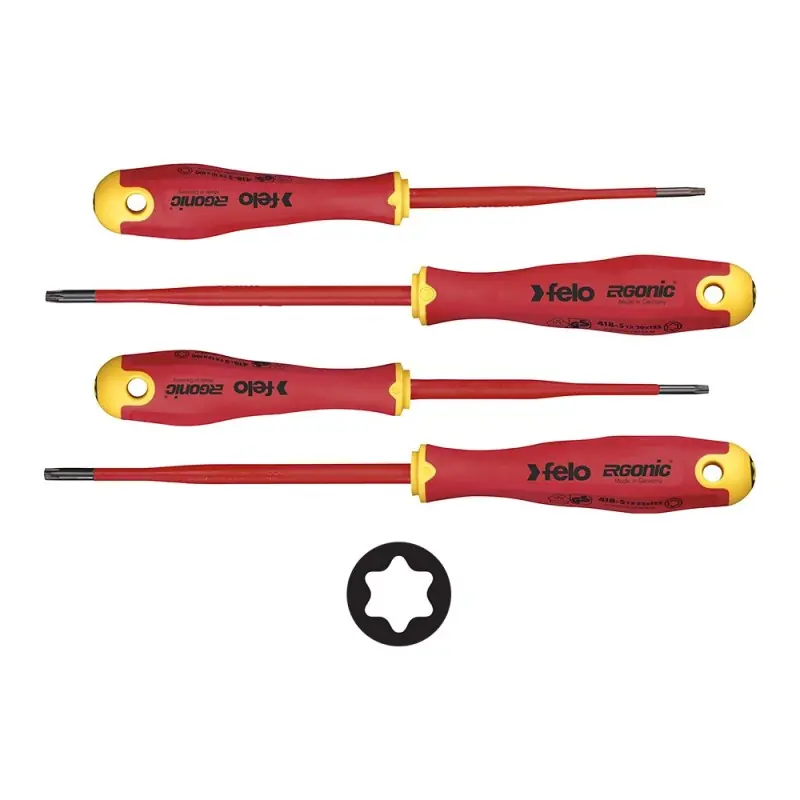 Seturi de surubelnite Ergonic E-Slim VDE, 4 piese, 4x Torx, Felo Noutate