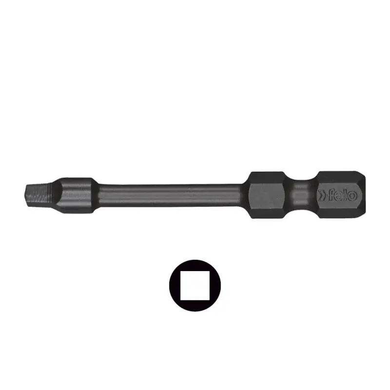 Bit de Impact - forma E, lungime 50 mm, tipul patrat, Felo Preț redus