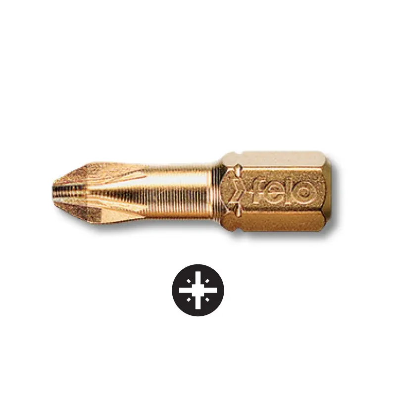 Bit diamantat Challenger - forma C, lungime 25 mm, tipul pozidriv, Felo Promoție