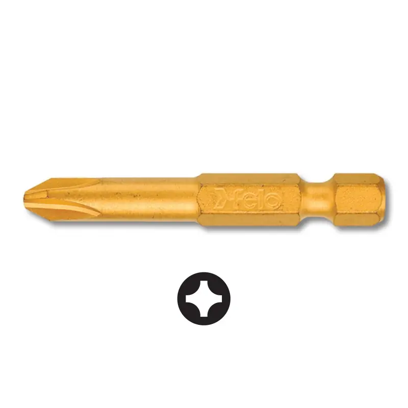 Bit TiN - forma E, lungime 50 mm, tipul philips, Felo Preț redus