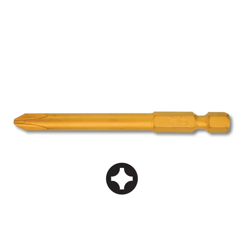 Lichidare de stoc Bit TiN - forma E, lungime 73 mm, tipul philips, Felo