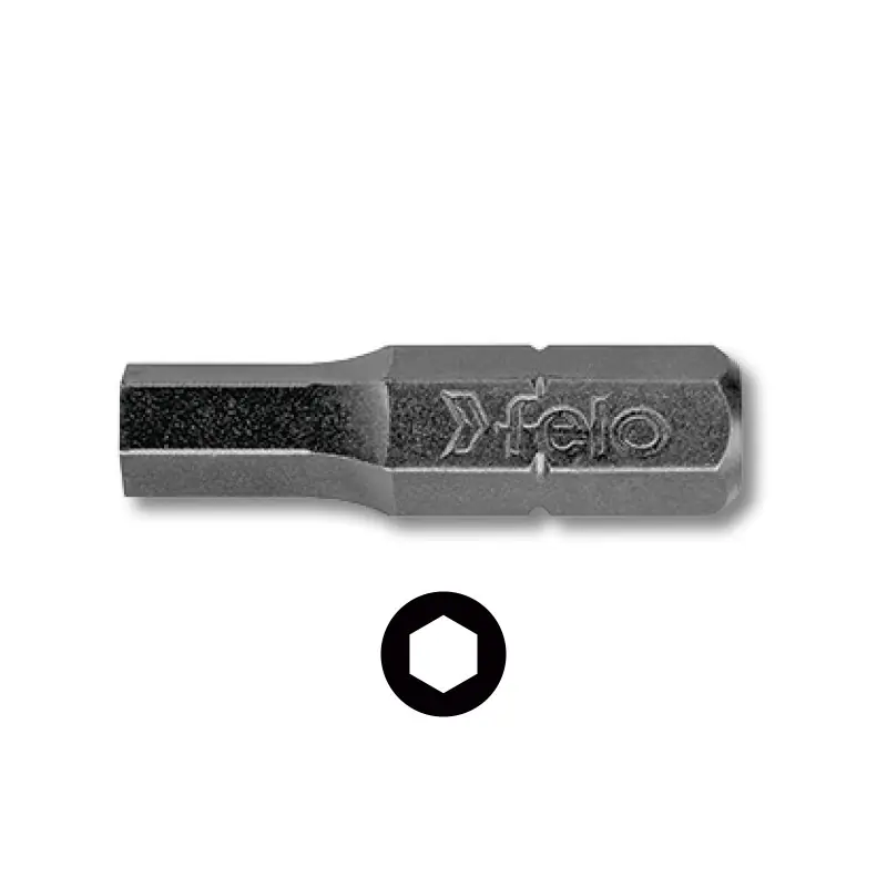 Bit Industrial - forma C, lungime 25 mm, tipul inbus, Felo Retur gratuit