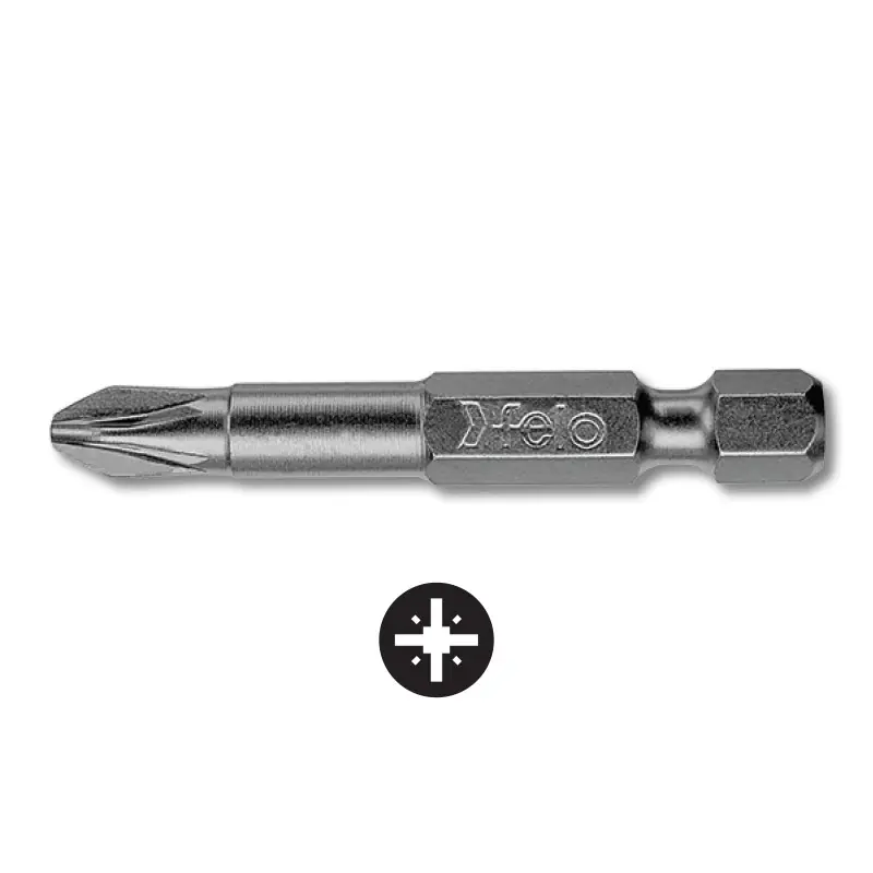 Noutate Bit Industrial - forma E, lungime 50 mm, tipul pozidriv, Felo