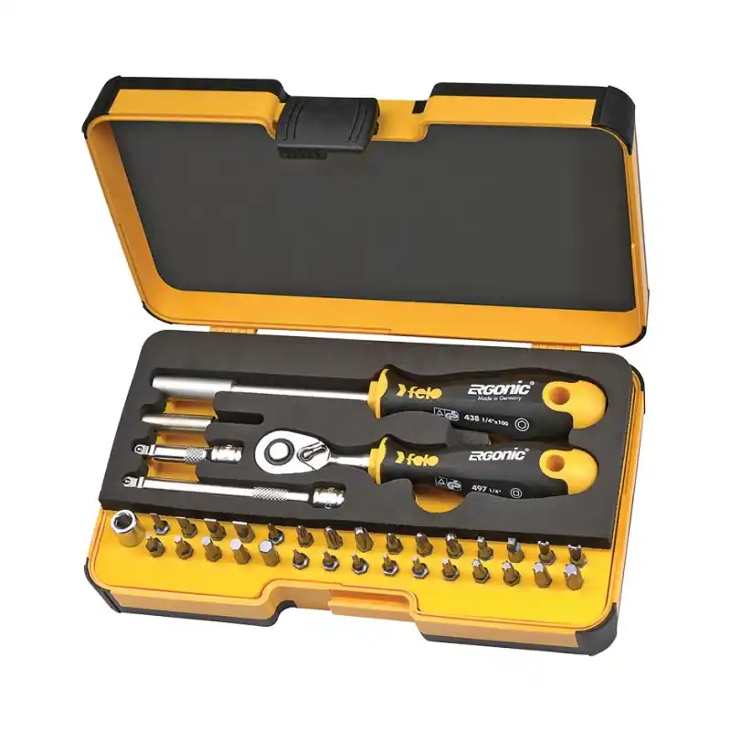 Preț promoțional Trusa R-GO 36 - 36 piese in caseta StrongBox (230 x 130 x 56 mm), Felo