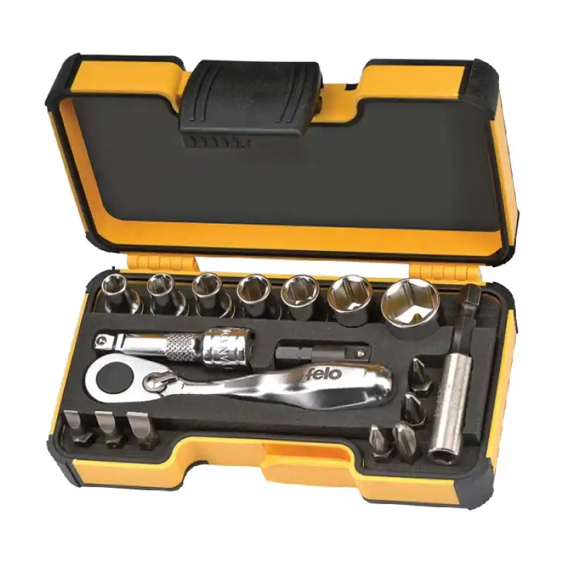 Livrare expres Trusa XS 18 - 18 piese in caseta mini StrongBox (135 x 75 x 37 mm), Felo