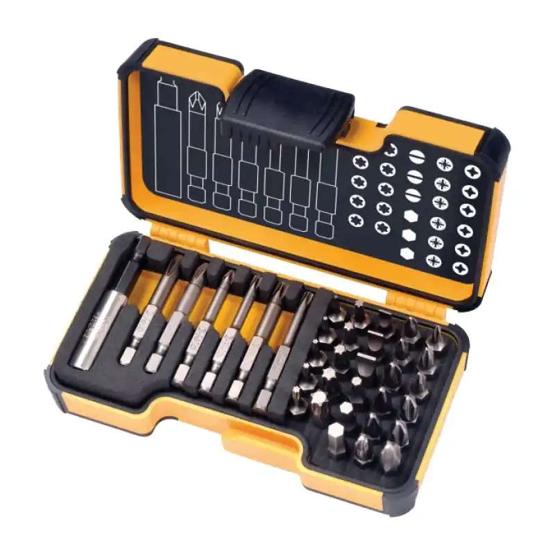 Ofertă de sezon Trusa de bits - 35 piese, Slot, Pozidriv, Philips, Torx, Inbus, Cap magnetic, Felo