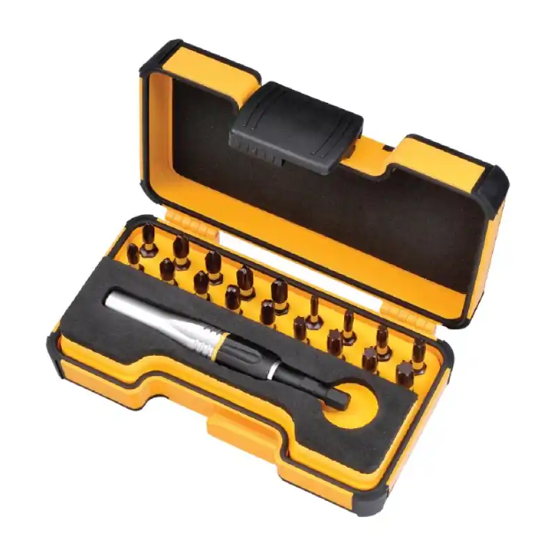 Trusa de bits de impact - 19 piese, model Impact 19, Pozidriv, Philips, Torx, Cap Magnetic, Felo Retur gratuit
