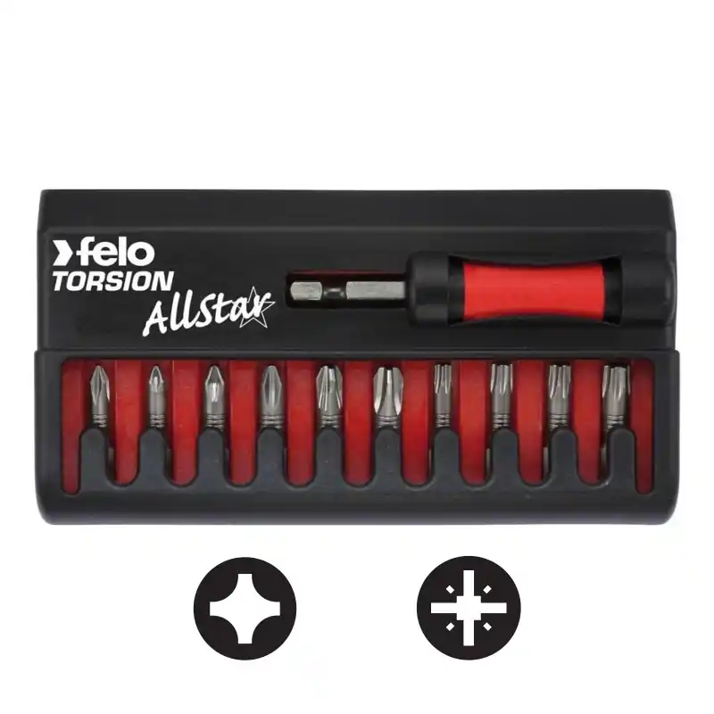 Promoție Set Felo AllStar, model TiN Pz, Ph, Pozidriv, Philips, Felo