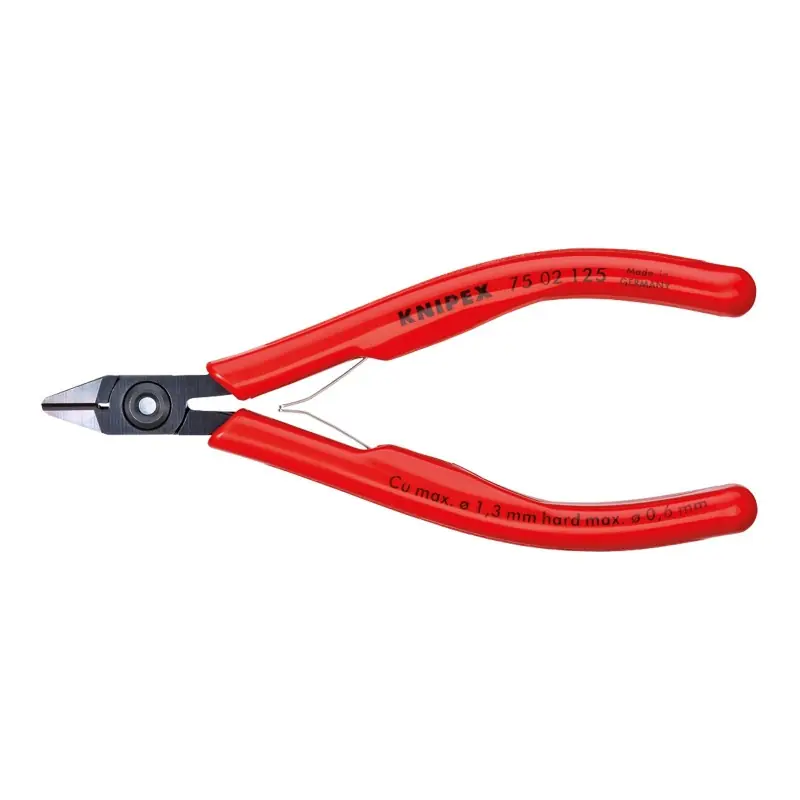 Cleste diagonal pentru electronica, suprafata brunata si manere cu manson din plastic, Knipex Cumpără acum