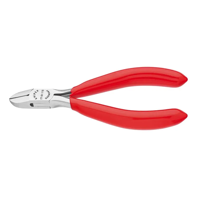 Cleste diagonal pentru electronisti, cap rotund suprafata lustruita si manere cu manson din plastic, Knipex Preț promoțional