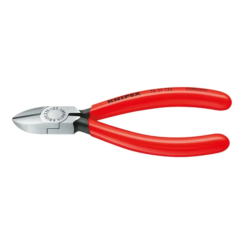 Cleste diagonal pentru electromecanica, Strat protector negru lustruit si manere cu manson din plastic, L 125 mm, Knipex Nu rata