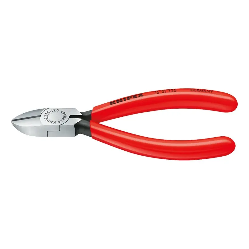 Vezi acum Cleste diagonal pentru electromecanica, Strat protector negru lustruit si manere cu manson din plastic, L 125 mm, Knipex