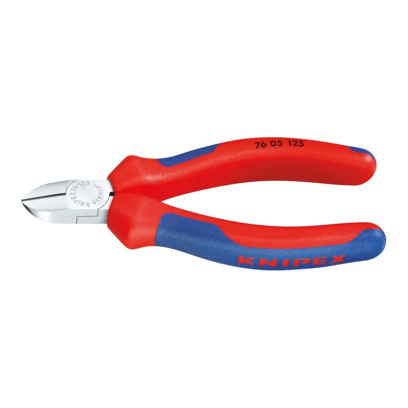 Ofertă exclusivă Cleste diagonal pentru electromecanica, strat protector negru lustruit si manere cu manson bicomponent, Knipex