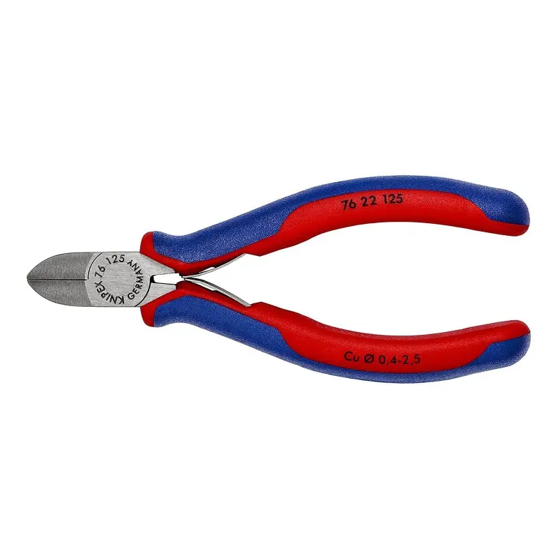 Noutate Cleste diagonal pentru electromecanica, Strat protector negru lustruit si manere cu manson bicomponent, Knipex
