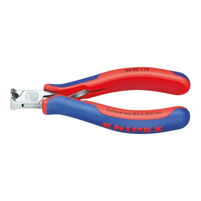 Noutate Clesti de taiere frontala pentru electronisti, suprafata oglinda lustruita si manere cu manson bicomponent, L 115 mm, Knipex