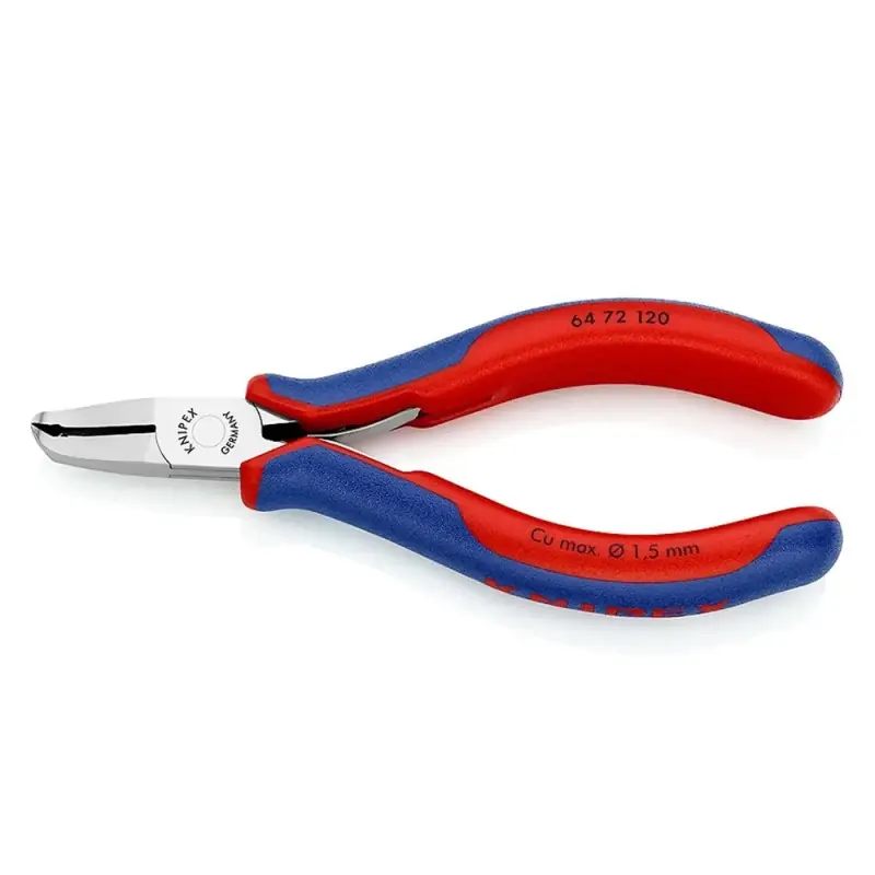 Clesti de taiere frontala pentru electronisti, suprafata oglinda lustruita si manere cu manson bicomponent, L 120 mm, Knipex Livrare rapidă