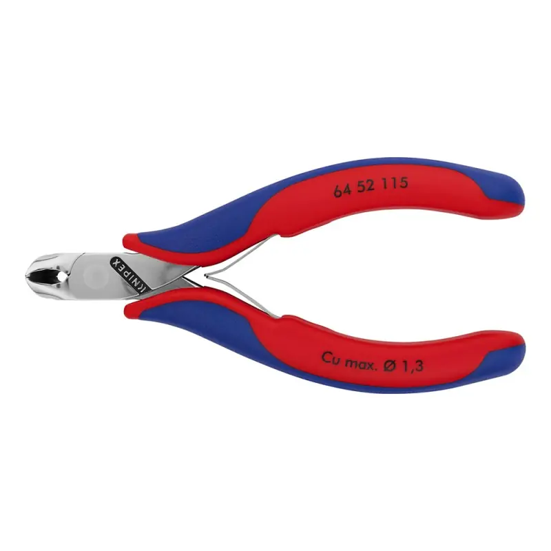 Clesti de taiere frontala pentru electronisti, suprafata oglinda lustruita si manere cu manson bicomponent, L 115 mm, Knipex Ofertă specială