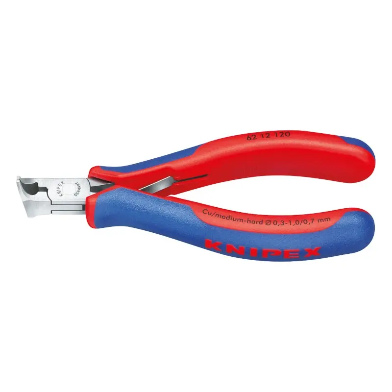 Cleste de taiere oblica pentru electronisti, unghi de indoire al falcilor 15°, Knipex Super ofertă