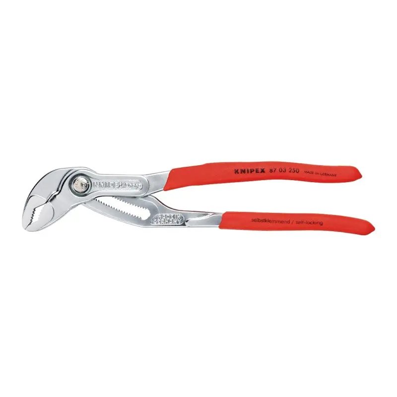 Ofertă exclusivă Cleste Cobra, suprafata cromata si manere din plastic anti-alunecare, Knipex