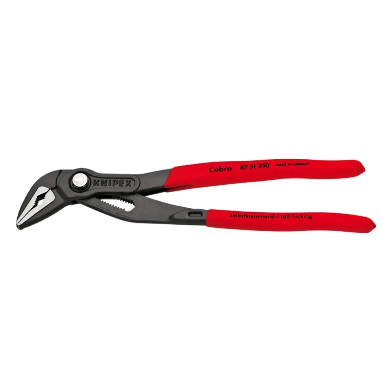 Chilipir Cleste Cobra ES (cu falci subtiri), cu strat protector gri lustruit si manere cu manson din plastic anti-alunecare, Knipex