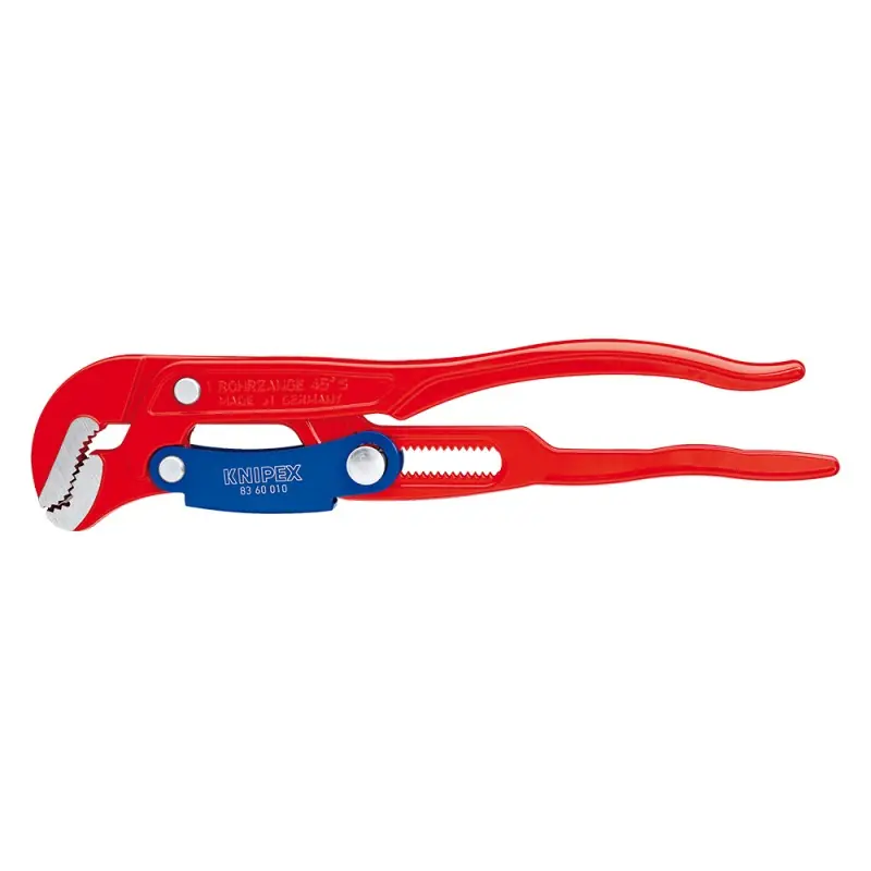 Promoție Cleste pentru tevi in forma de ,,S’’ cu reglare rapida, vopsit in camp electrostatic, rosu, Knipex