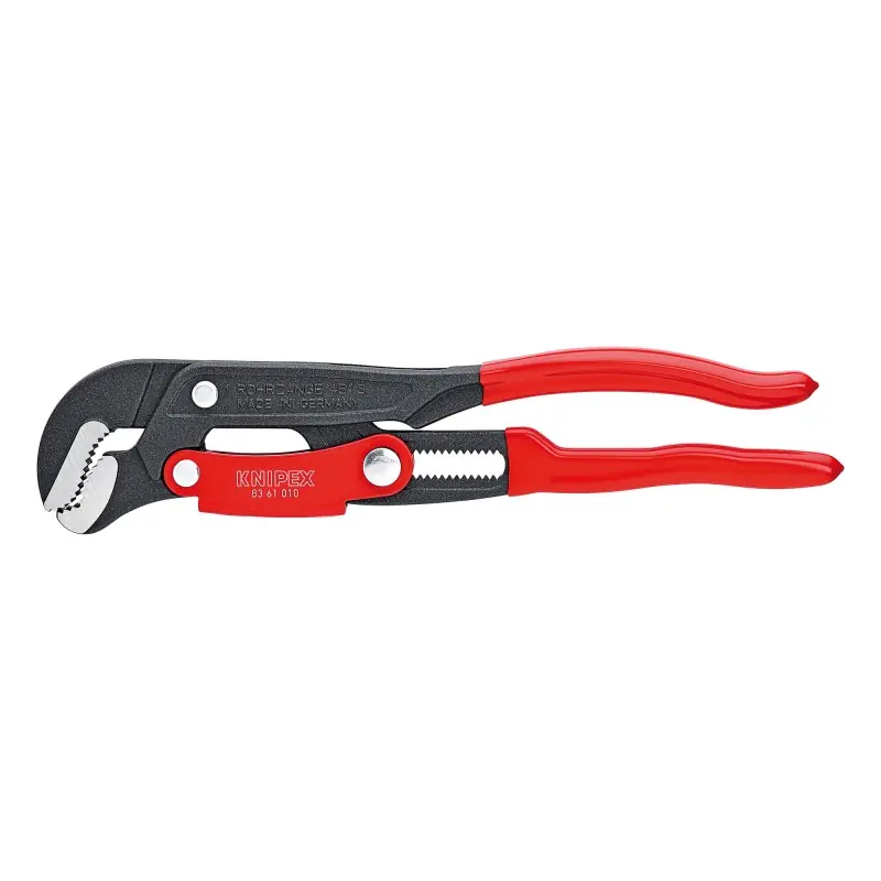 Cleste pentru tevi in forma de ,,S’’ cu reglare rapida, vopsit in camp electrostatic, gri, Knipex Comandă acum