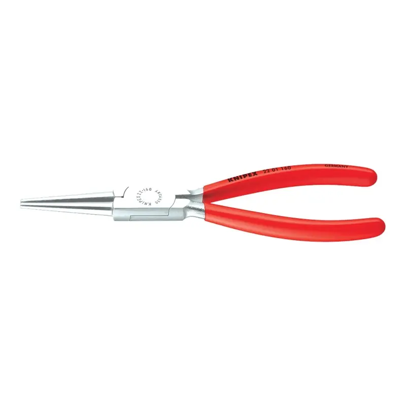 Cleste cu falci rotunde, lungi, cu suprafata cromata si manere cu manson din plastic, Knipex Retur gratuit