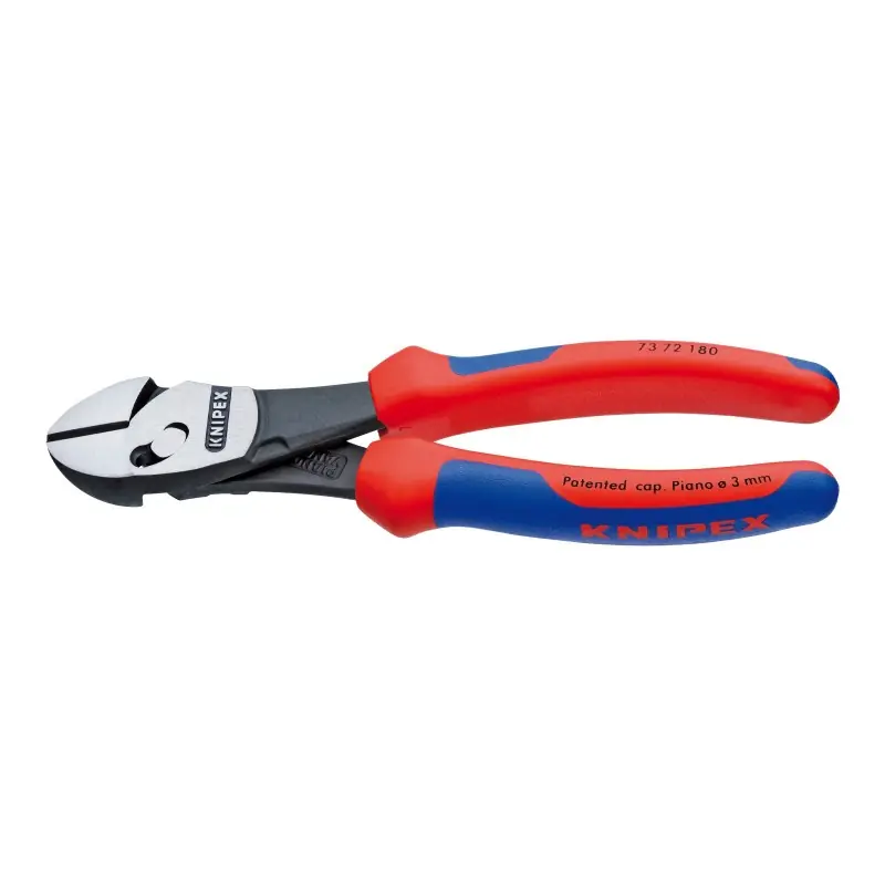 Retur ușor Clesti de taiere TwinForce cu suprafata cromata si manere cu manson bicomponent VDE 1000 V, L 180 mm, Knipex