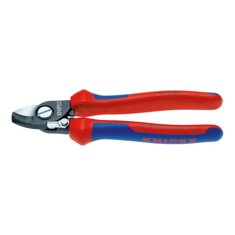 Clesti de taiat cabluri de Cu si Al, cu suprafata cromata si manere cu manson bicomponent VDE 1000 V, L 165 mm, AWG 1/0, Knipex Ofertă exclusivă