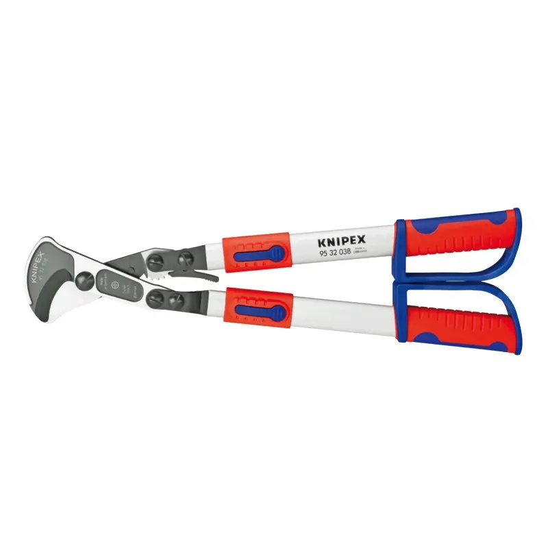 Cleste telescopic pentru taierea cablurilor cu suprafata brunata si manere, L 570 - 770, taiere Ø 38mm / 280 mm², Knipex Promoție