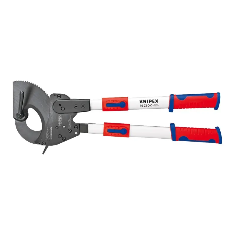 Popular Cleste telescopic pentru taierea cablurilor cu manta metalica de protectie cu manere cu manson bicomponent, Knipex