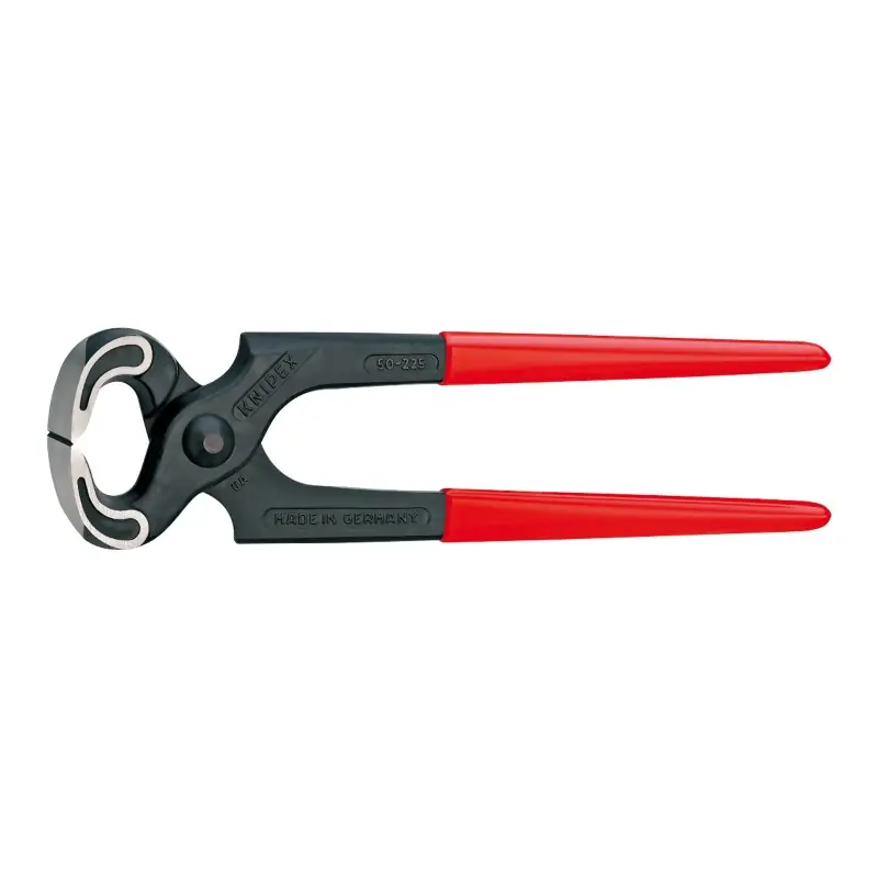 Cleste pentru cuie, pentru dulgheri, cu strat protector negru lustruit si manere cu manson din plastic, Knipex Preferatul clienților