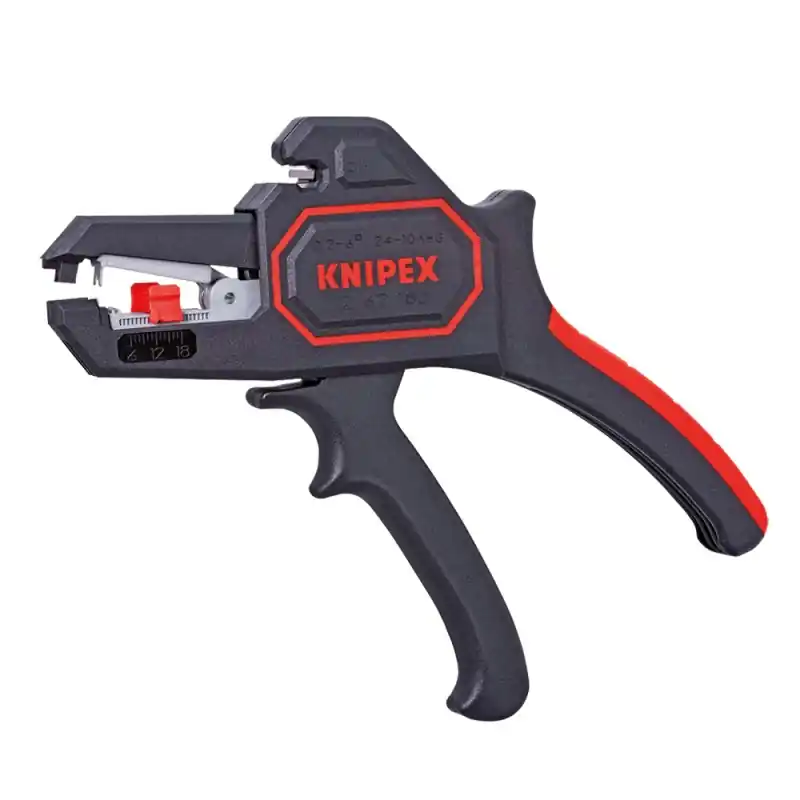 Cleste dezizolator automat 6, L 180 mm, dezizolare 0.2-6 Ø mm², AWG 24-10, Knipex Ofertă exclusivă