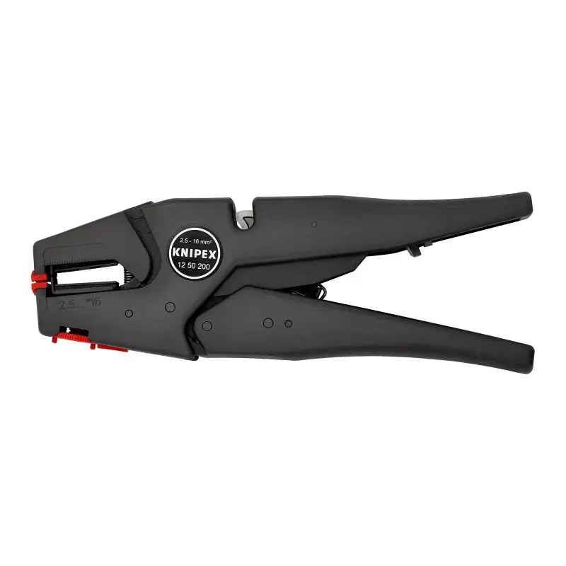 Cleste dezizolator automat auto-reglabil, L 200 mm, dezizolare 2.50 - 16, AWG 13 - 5, Knipex Preț redus