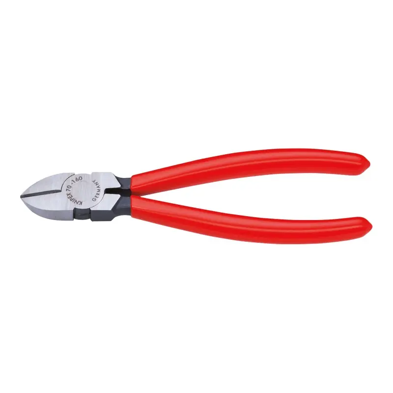 Cleste diagonal - Knipex clasic, cu strat protector negru lustruit si manere cu manson din plastic, Knipex Ofertă specială