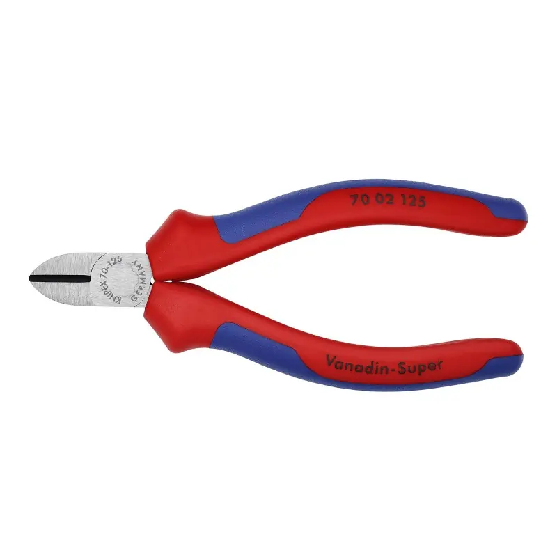 Cleste diagonal - Knipex clasic, cu strat protector negru lustruit si manere cu manson bicomponent, Knipex Retur ușor
