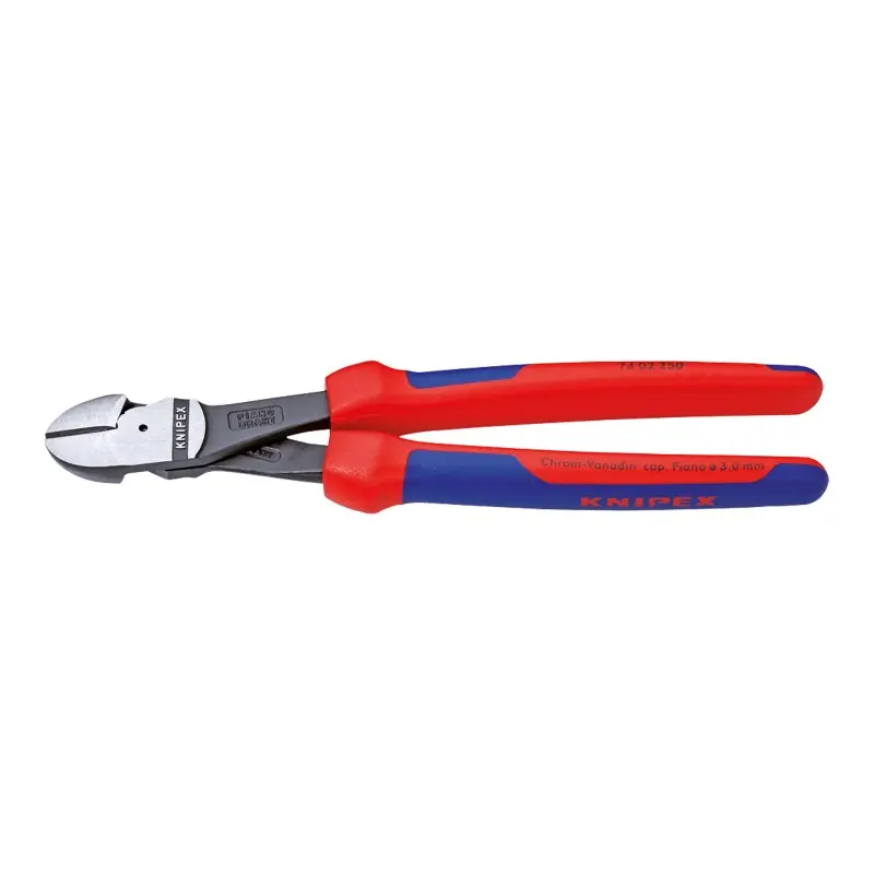 Preferatul clienților Cleste diagonal ''Heavy-Duty'', cu strat protector negru lustruit si manere cu manson bicomponent, Knipex