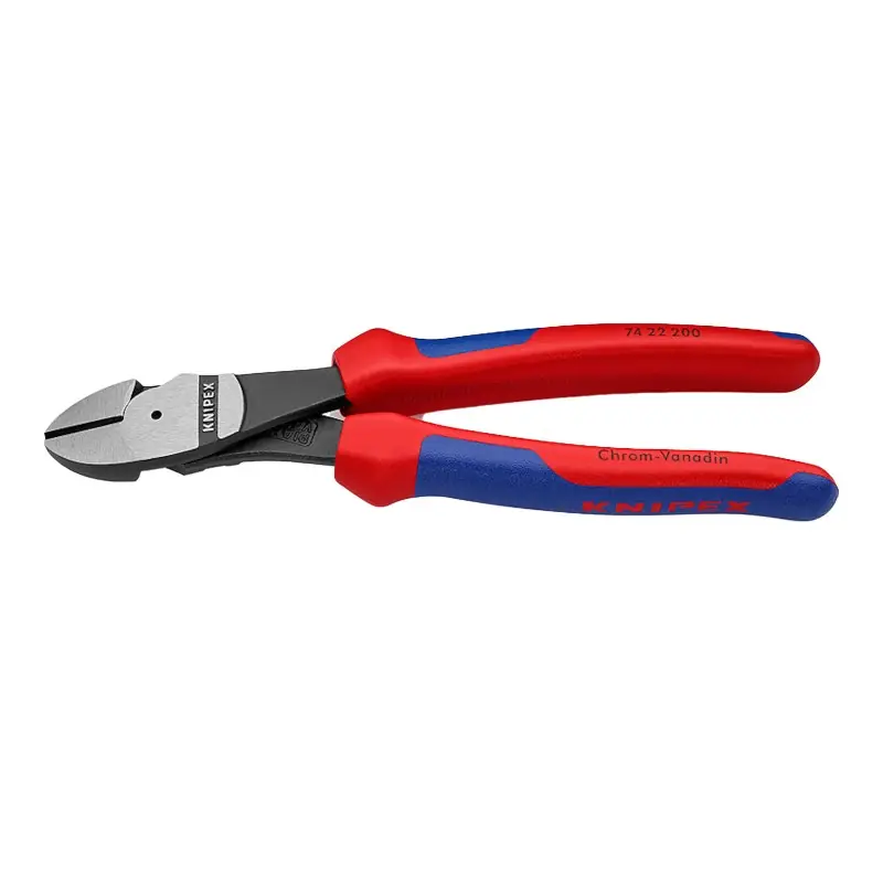 Bestseller Cleste diagonal ''Heavy-Duty'', cu falci inclinate la 24 grade, cu strat protector negru lustruit si, manson bicomponent, Knipex