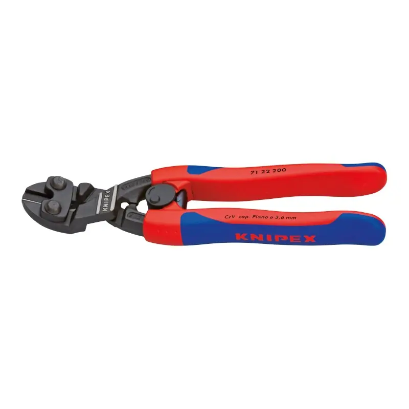 Livrare rapidă Clesti pentru fier beton CoBolt , Cleste cu strat protector negru si manere subtiri cu manson bicomponent, Knipex