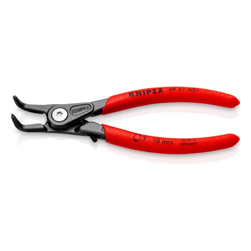 Cleste de precizie Heavy Duty pentru inele de siguranta exterioare, cu falci inclinate la 90°, Ø 3 - 10 mm, Knipex Ofertă specială