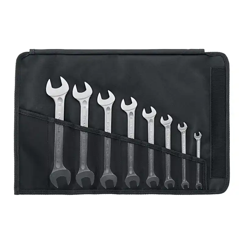 Set de chei profesionale fixe, duble - DIN 3110, 8 piese, Stahlwille Preț mic