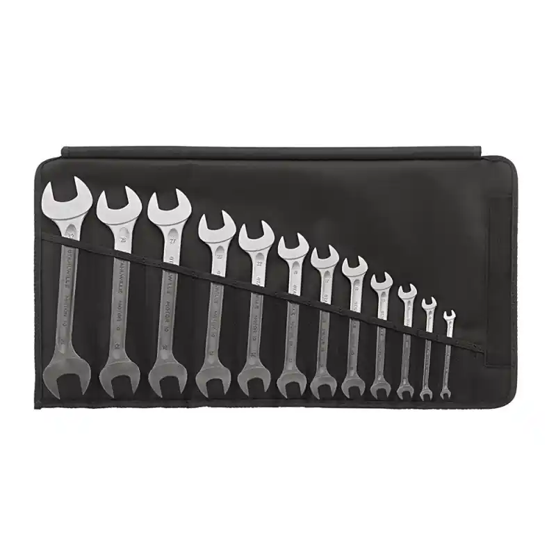 Set de chei profesionale fixe, duble - DIN 3110, 12 piese, Stahlwille Preț redus