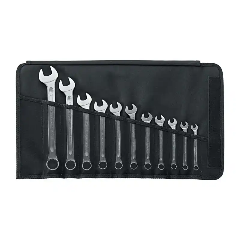 Set de chei combinate, profesionale - DIN 3113, forma A, 11 piese, Stahlwille Plată securizată