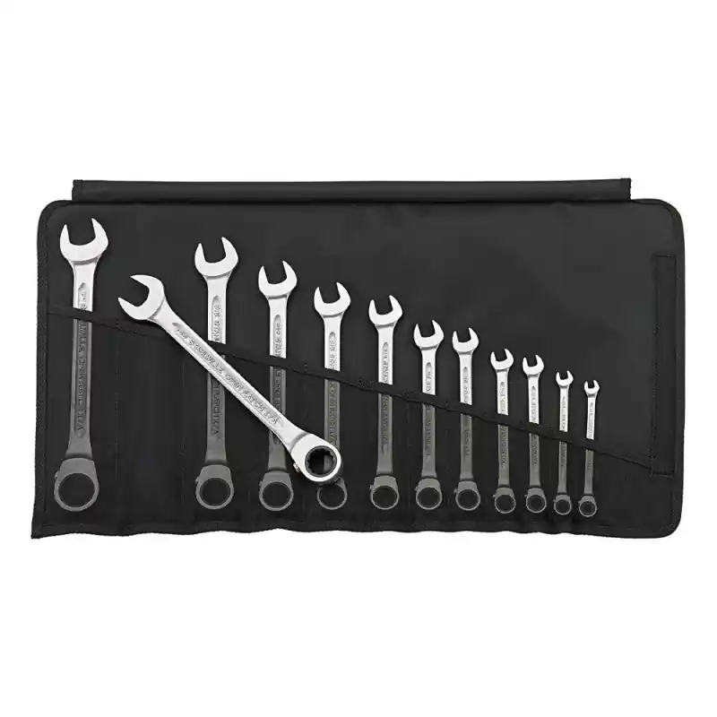 Noutate Set 12 chei rotative combinate, inclinate 15°, cu clichet, in inch, Stahlwille